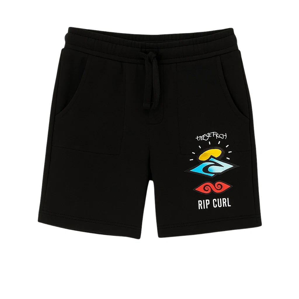 Calções Rip Curl Search Icon Fleece Black - Image 2