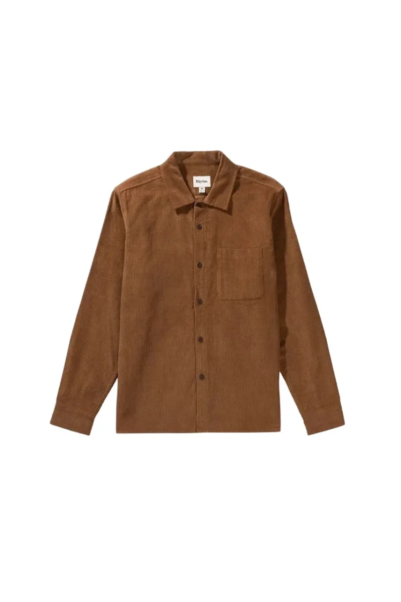 Camisa Rhythm Corduroy LS Shirt Brown - Image 2