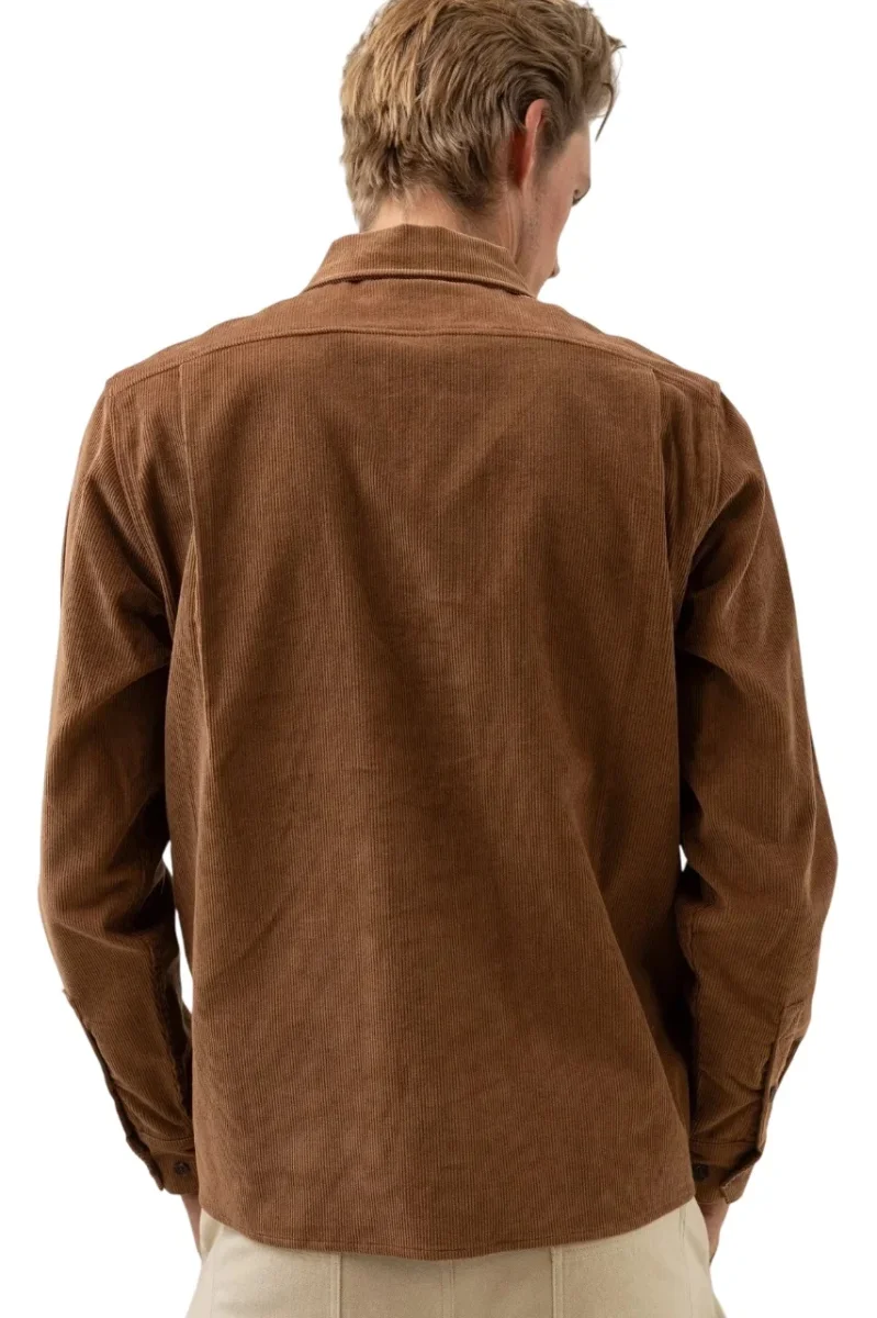 Camisa Rhythm Corduroy LS Shirt Brown - Image 4