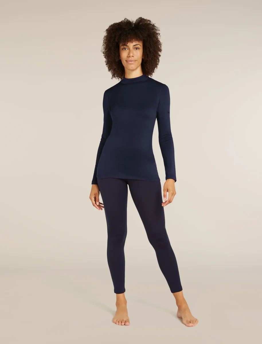 Top térmico de manga comprida com gola alta de merino 260 Tech para mulheres - Image 3