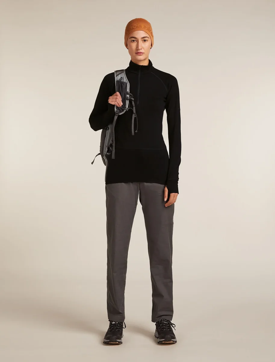 Top térmico de manga comprida com zíper até à metade para mulheres, Merino 200 ZoneKnit™ - Image 7