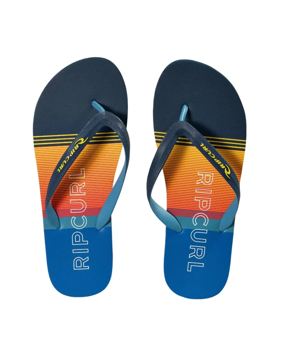 Chinelos Rip Curl Junior Breakers Bloom Navy/Yellow - Image 2
