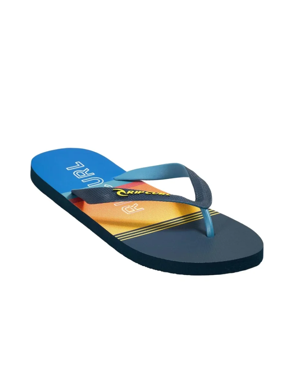 Chinelos Rip Curl Junior Breakers Bloom Navy/Yellow - Image 3