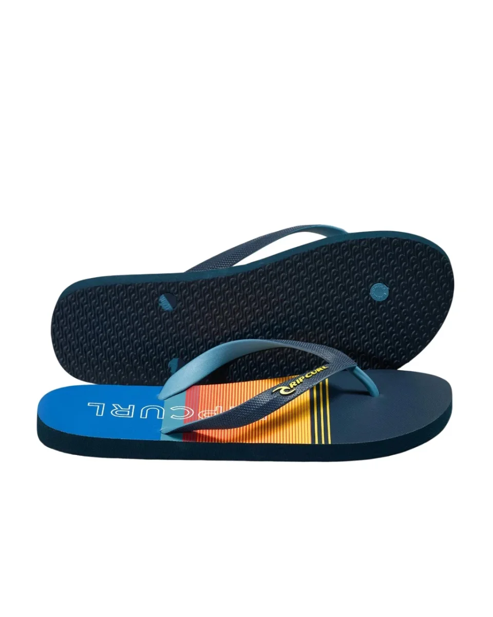 Chinelos Rip Curl Junior Breakers Bloom Navy/Yellow - Image 5