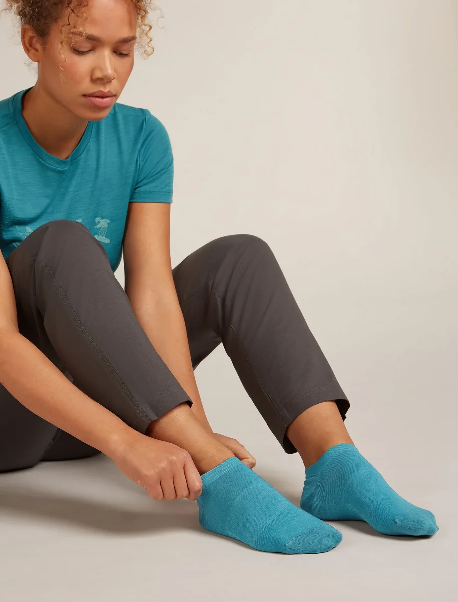 Meias Femininas de Lã de Merino Fine Gauge Sem Mostrar - Image 2