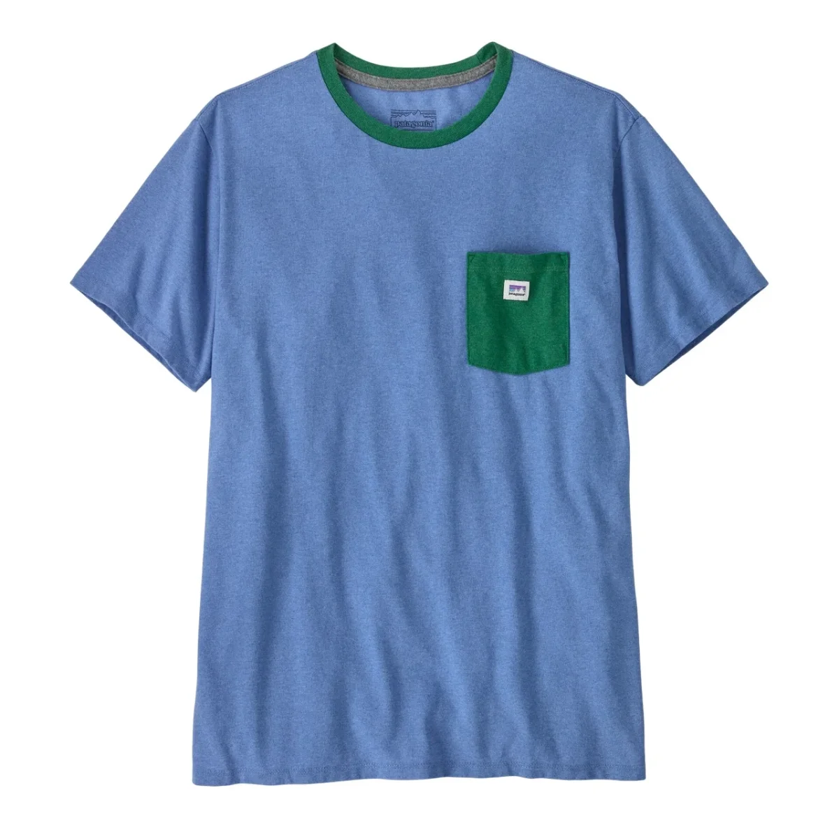 T-shirt Patagonia Shop Sticker Pocket Responsibili-Tee Abundant Blue - Image 2