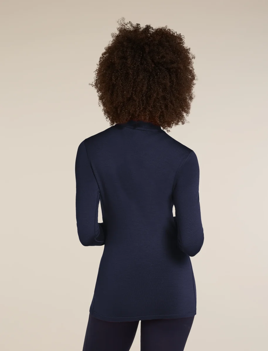 Top térmico de manga comprida com gola alta de merino 260 Tech para mulheres - Image 4