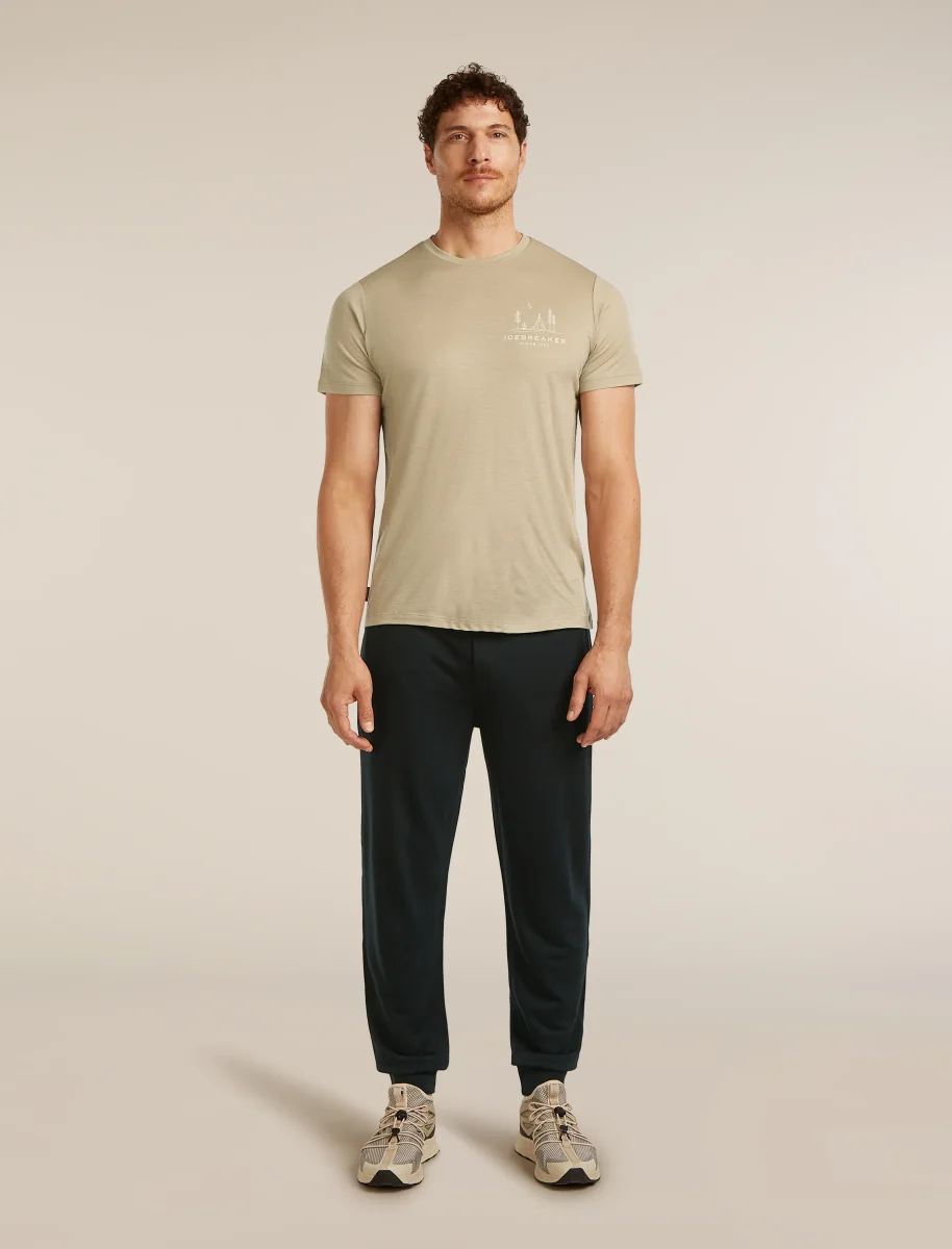 Camiseta de Manga Curta Tech Lite Merino 150 para Homens Peaceful Pass - Image 3