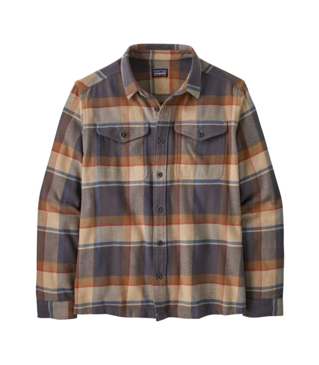 Camisa Patagonia Fjord Flannel Shirt Sunrise Ridge Forge Grey - Image 2