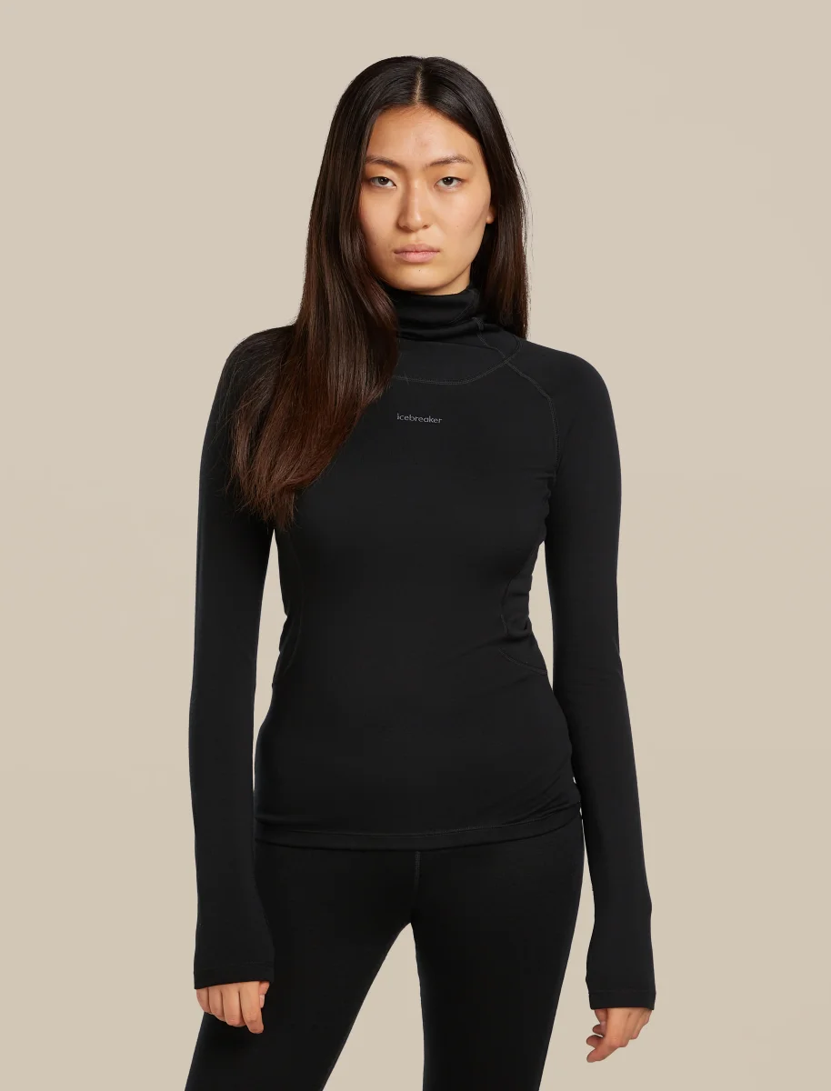 Top térmico de manga comprida com gola roll neck para mulheres 300 MerinoFine™ Polar - Image 8