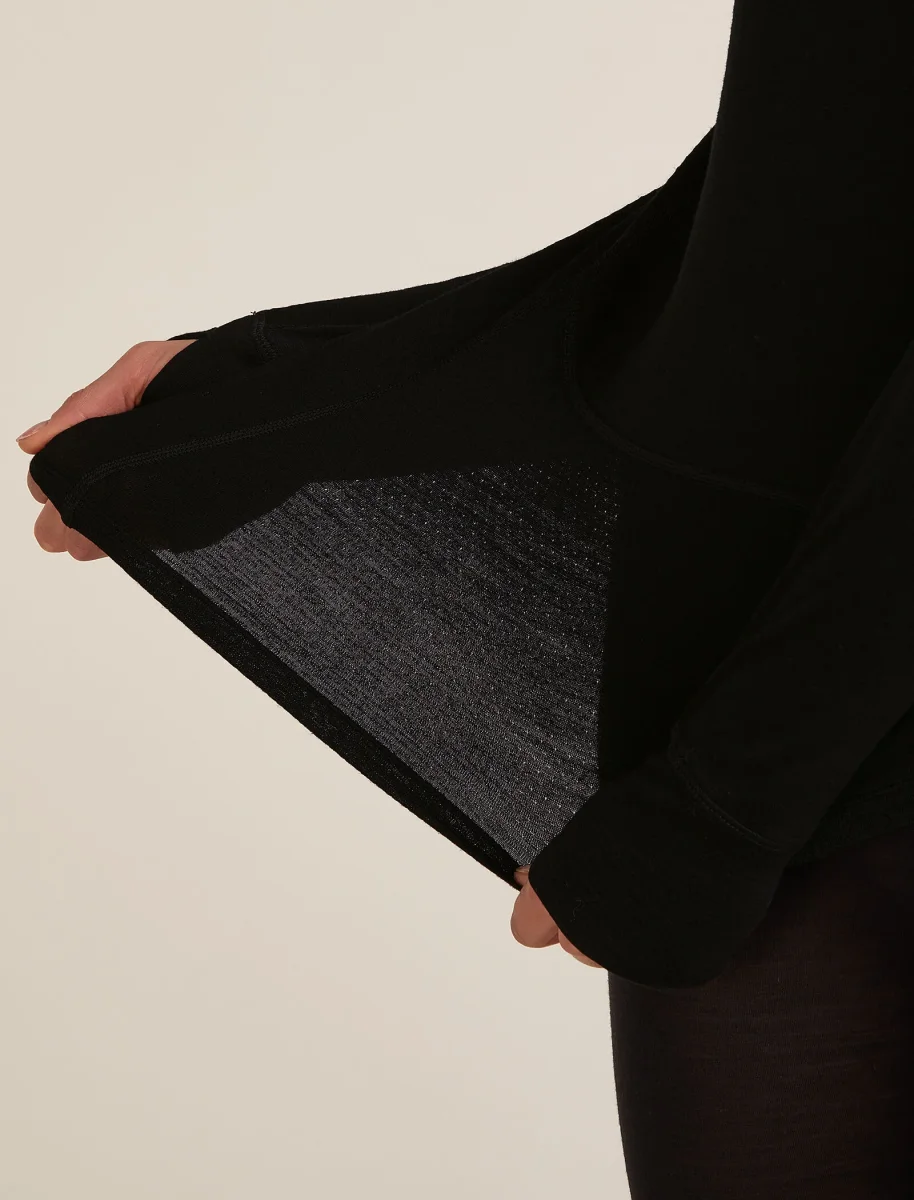 Top térmico de manga comprida com zíper até à metade para mulheres, Merino 200 ZoneKnit™ - Image 4