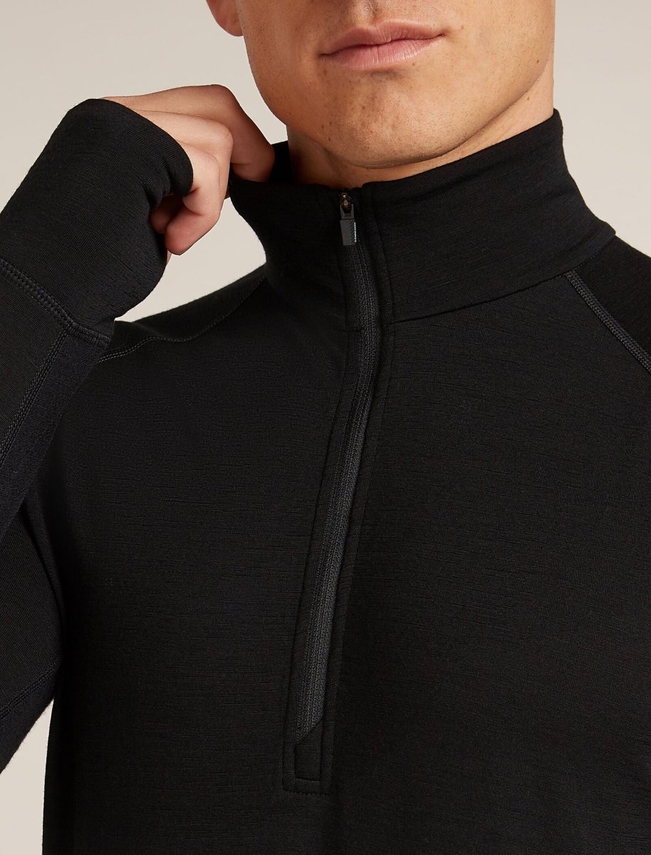 Top térmico de manga longa com zíper até a metade para homens, Merino 200 ZoneKnit™ - Image 8