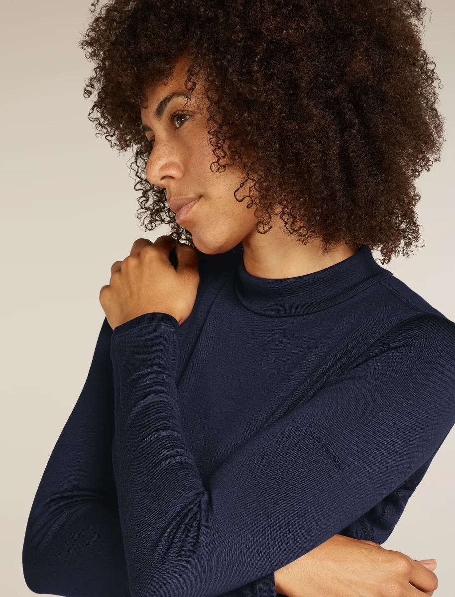 Top térmico de manga comprida com gola alta de merino 260 Tech para mulheres - Image 6