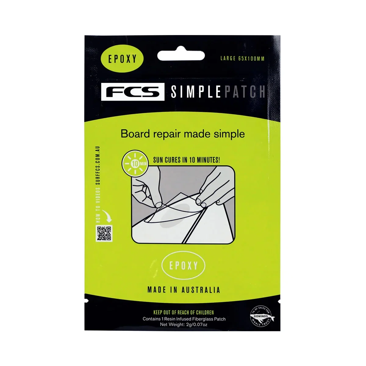 Kit Reparação FCS Epoxy Simple Patch Repair Patch Regular Assorted - Image 2