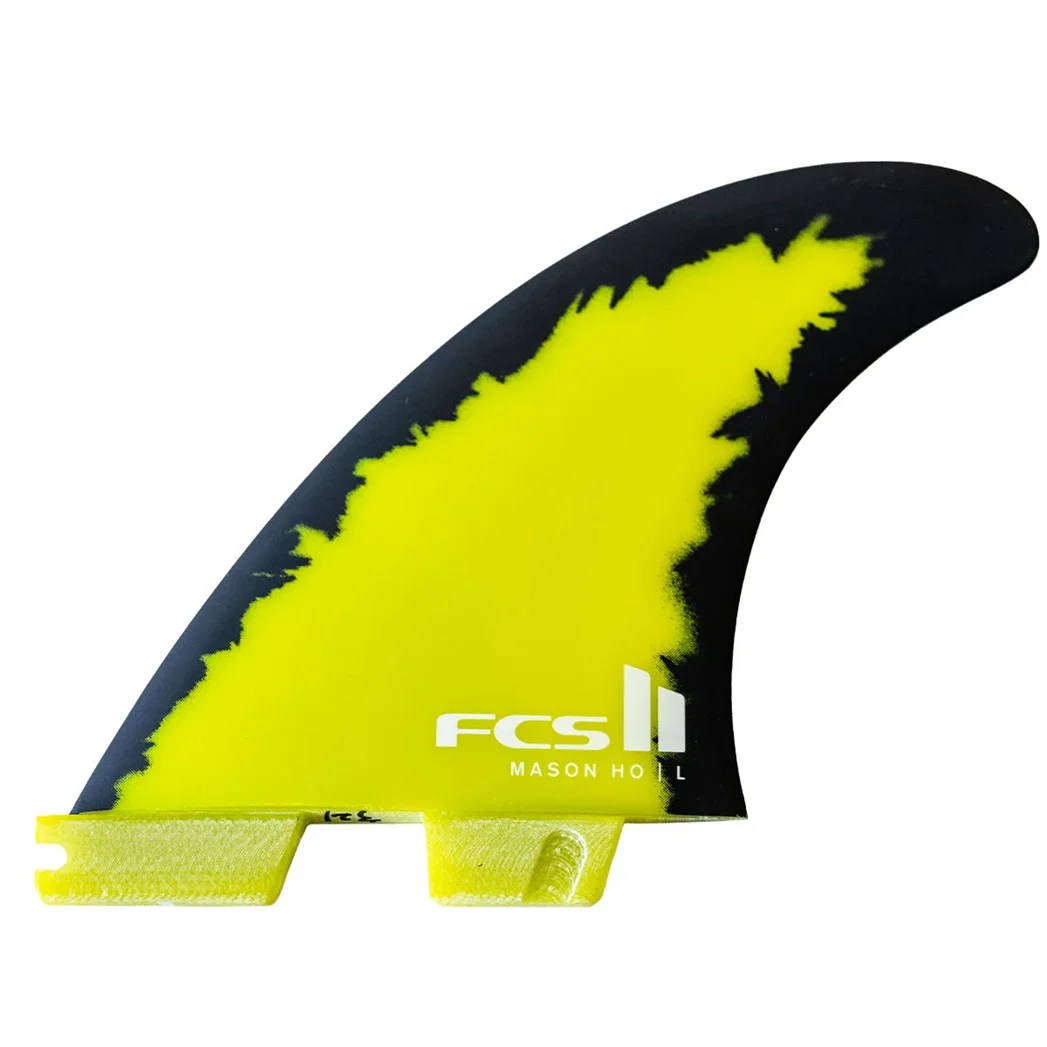 Quilhas FCS II Mason Ho Medium PC Aircore Black/Yellow Tri Fins - Image 4