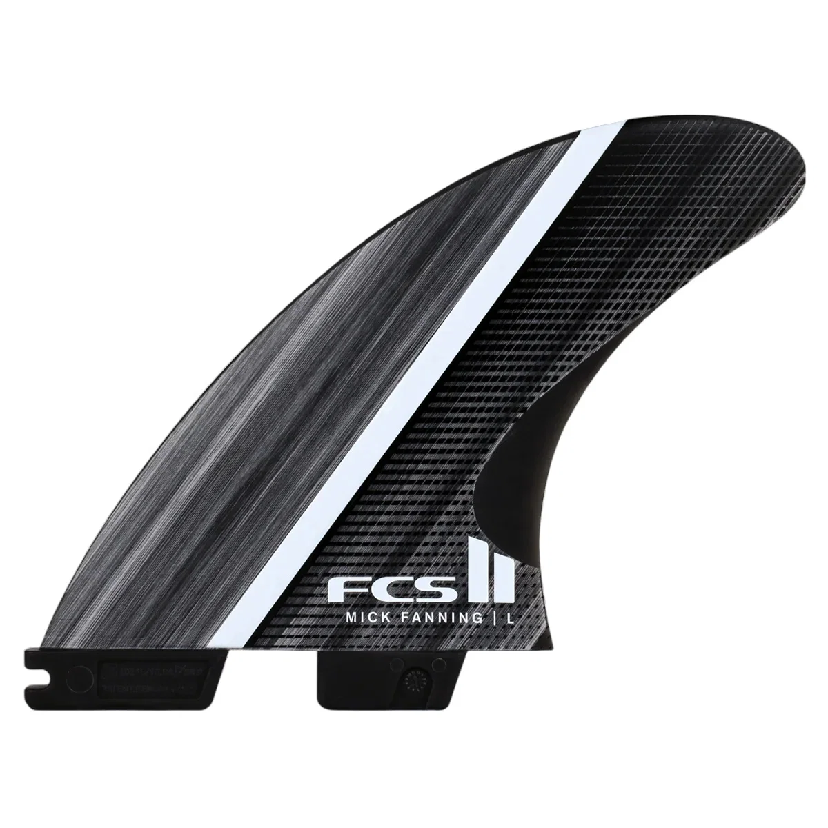 Quilhas FCS II MF Mick Fanning Glass Fibre Fusion Large Smoke White Tri Fins - Image 2