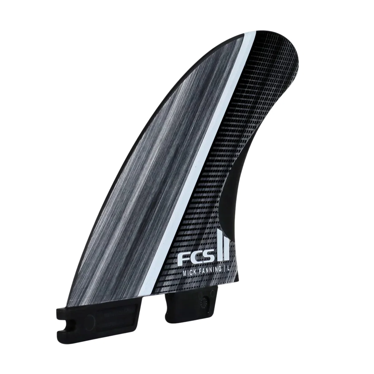 Quilhas FCS II MF Mick Fanning Glass Fibre Fusion Large Smoke White Tri Fins - Image 3