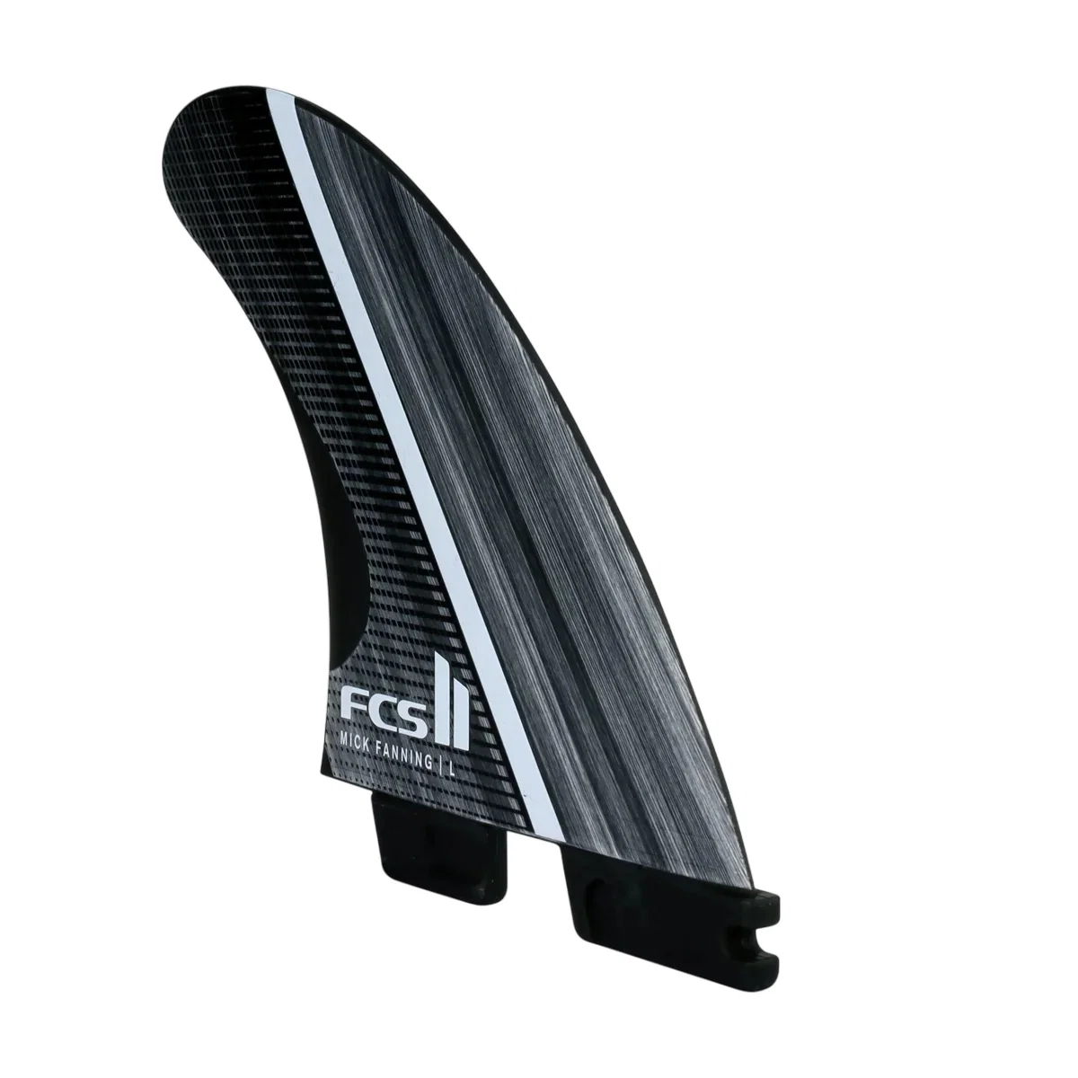 Quilhas FCS II MF Mick Fanning Glass Fibre Fusion Large Smoke White Tri Fins - Image 4
