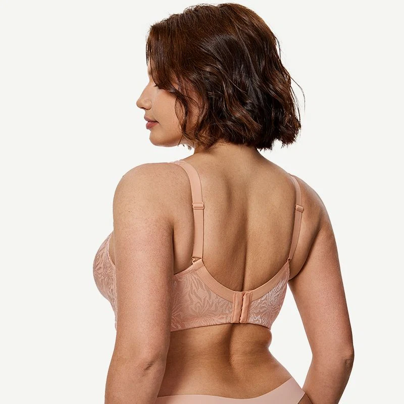 Full Coverage Minimizer Bra Wire-free, Pink Nude - Image 4