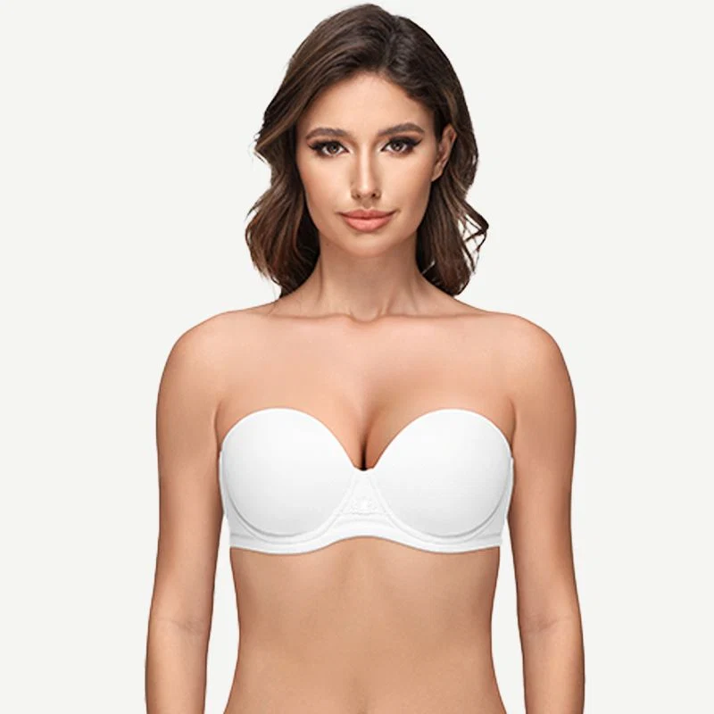 Full Figure Strapless Multiway Bra with Underwire, White - Image 2