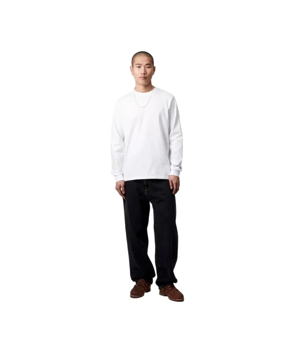 Calças Carhartt WIP Aaron Black Stone Washed - Image 7