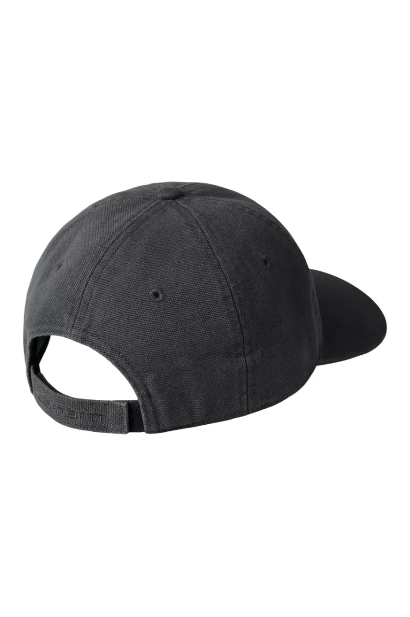 Boné Carhartt WIP Canvas Cap Black Stone Washed - Image 3