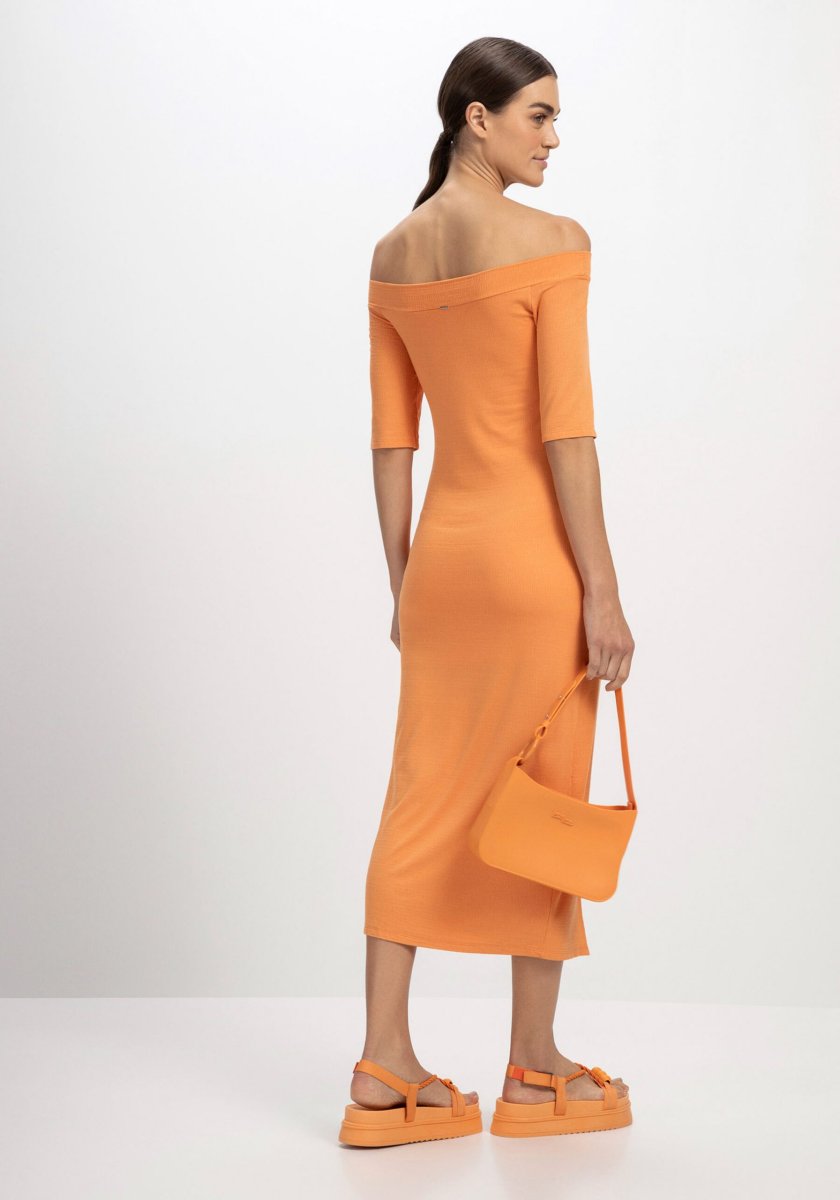 Vestido Canelado C/ Abertura Frente - Image 4