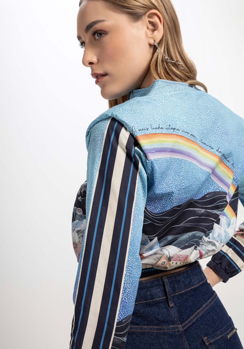Bomber Estampado C/ Ombreiras - Image 5