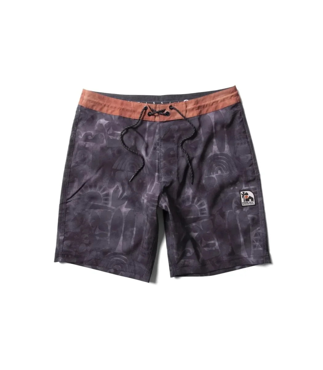 Calções Vissla Ecology Center Glyphs 18.5" Boardshort Phantom - Image 2