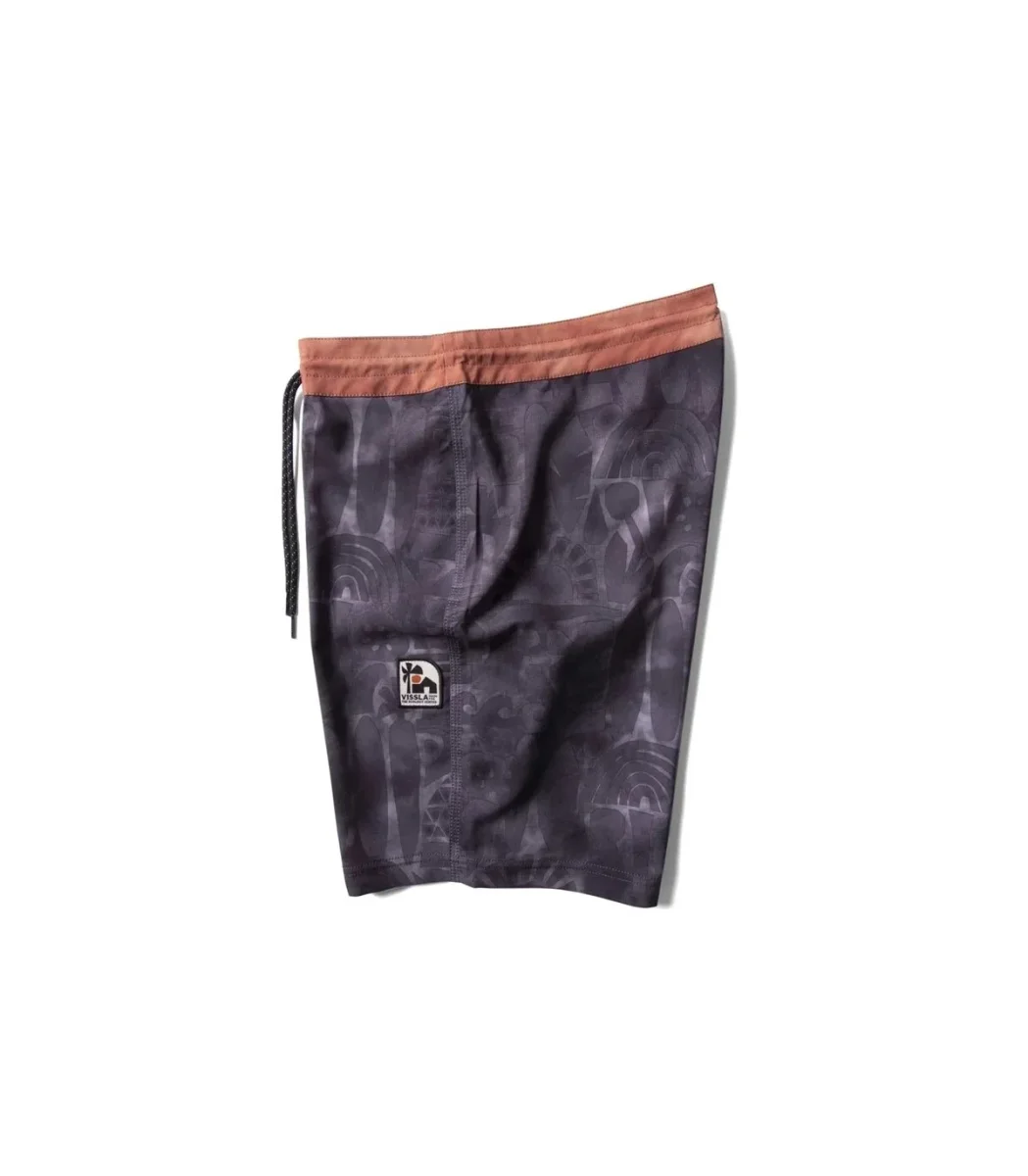 Calções Vissla Ecology Center Glyphs 18.5" Boardshort Phantom - Image 3