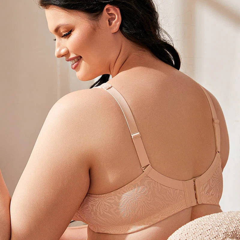 Full Coverage Minimizer Bra Wire-free, Pink Nude - Image 7