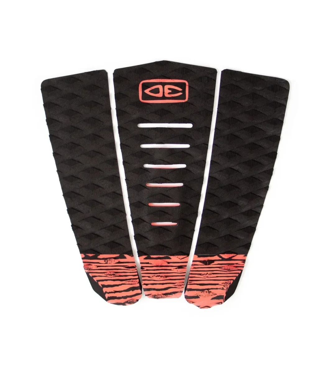 Deck O&E Simple Jack 3 Piece Tail Pad Black/Coral - Image 2