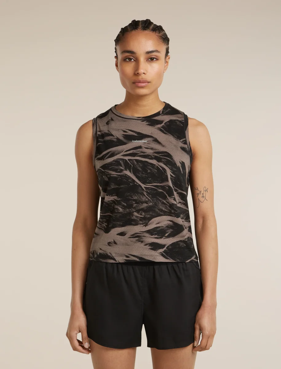 Blusa Feminina de Mistura de Merino 125 Cool-Lite™ Speed Tank Motion AOP - Image 4