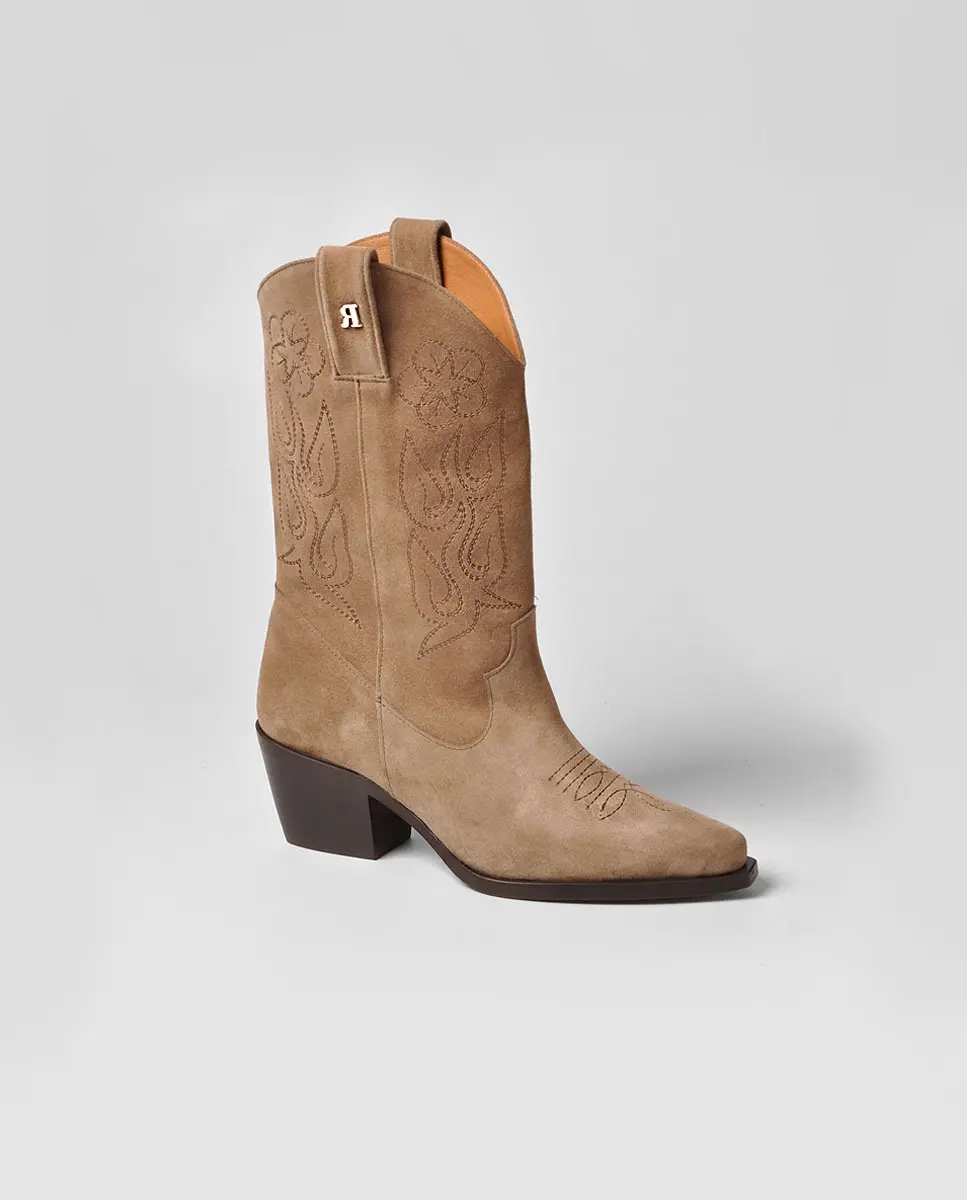 Bota Texana Camurça Bordada - Image 3