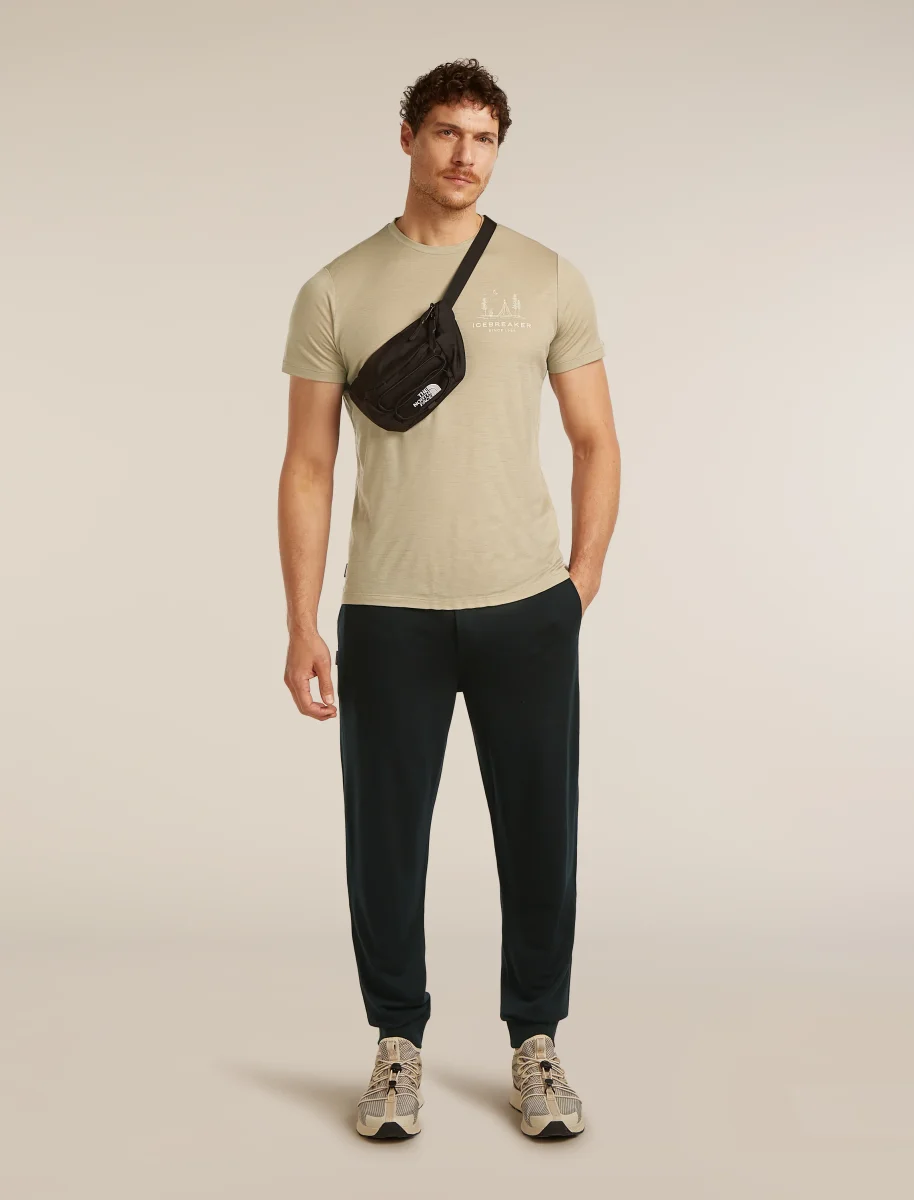 Camiseta de Manga Curta Tech Lite Merino 150 para Homens Peaceful Pass - Image 6