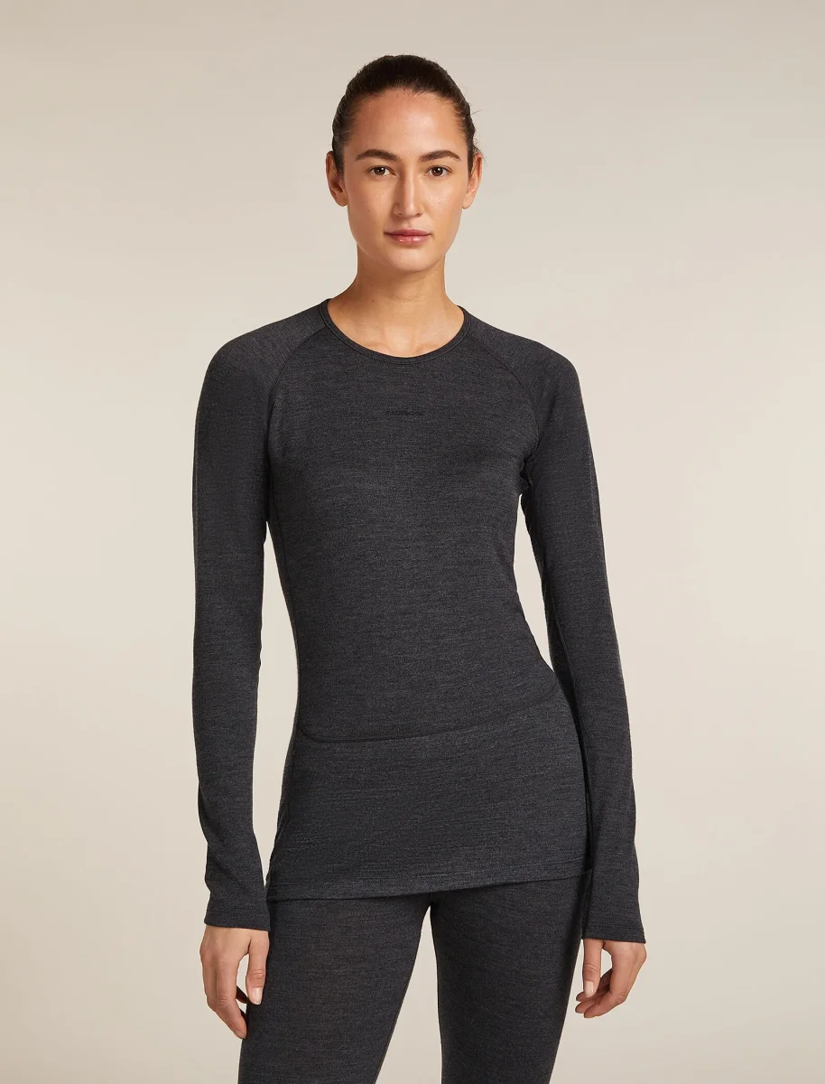 Top térmico de manga longa ZoneKnit™ para mulheres com lã merino 260 - Image 3