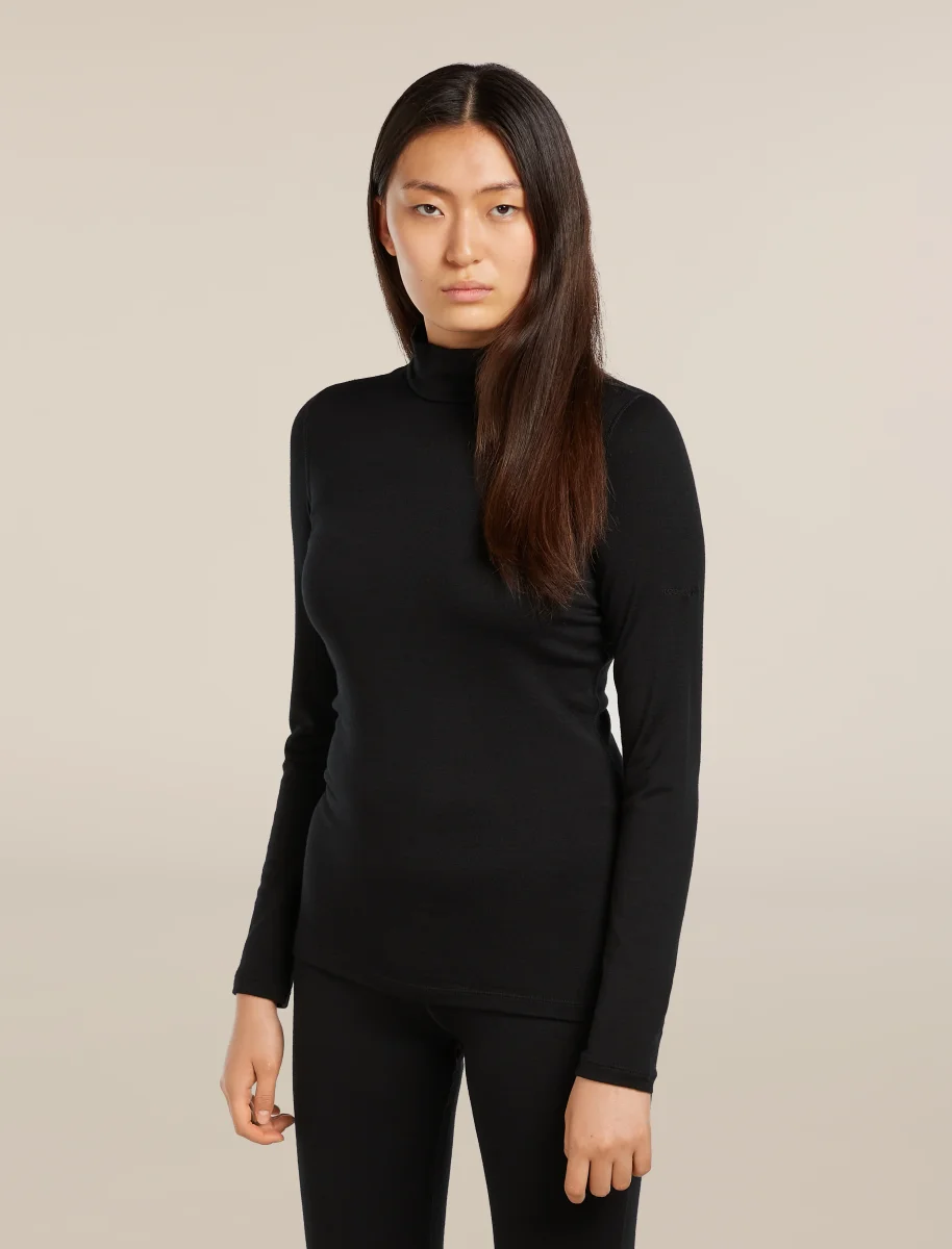 Top térmico de manga longa com gola alta de merino 260 Tech para mulheres - Image 2