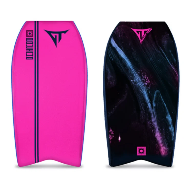 Prancha de bodyboard GT BOARDS PAULO COSTA D12 FISH PINK/BLACK. - Image 2