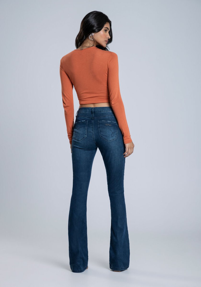 Calças Jeans Malibu Boca Sino - Image 3