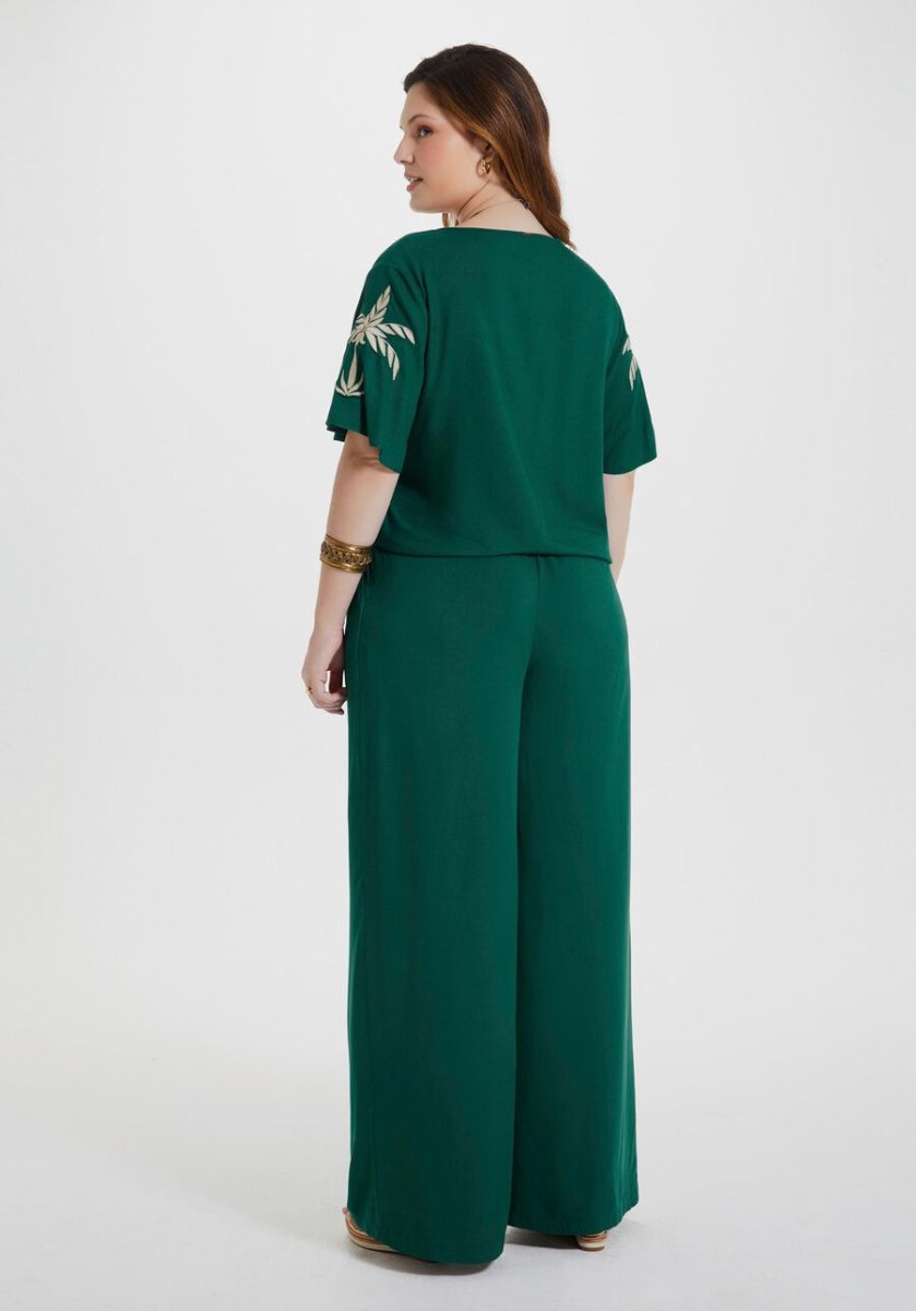 Blusa Plus Size Viscose C/ Bordado / Laçada - Image 4